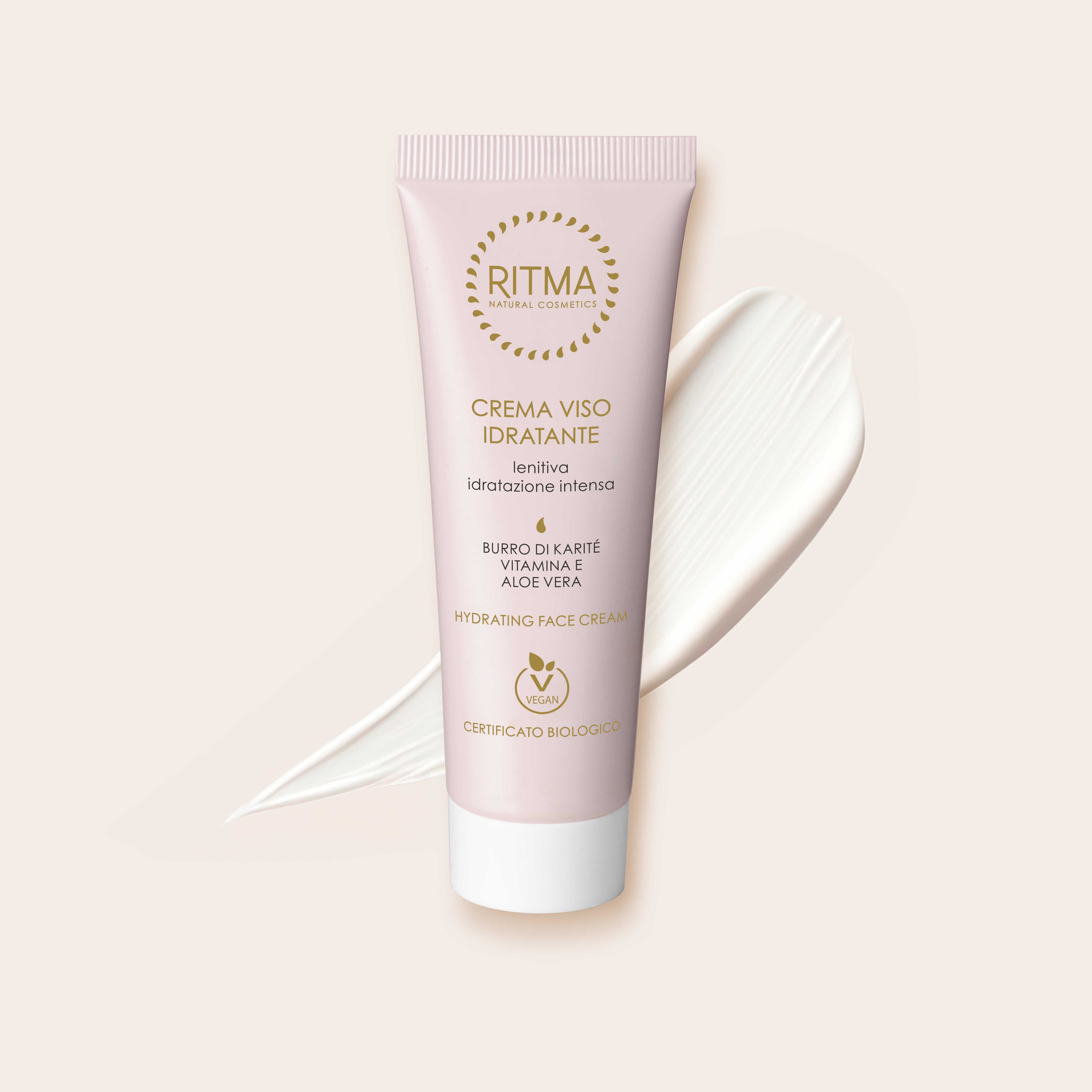 Crema Viso Idratante al Karitè e Vitamina E - 50ml - Ritma Natural ...