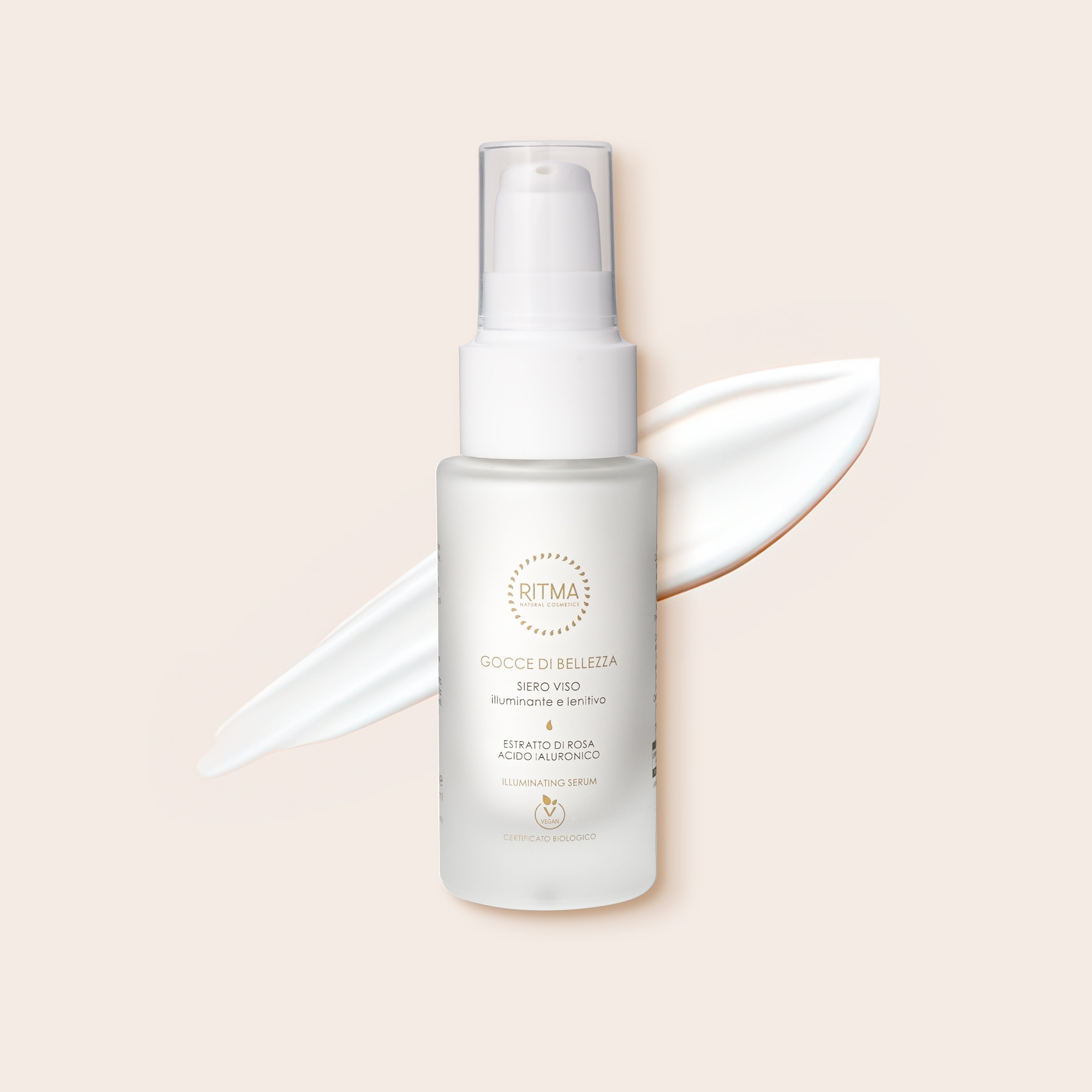 Siero "Gocce di Bellezza " all'acido ialuronico illuminante - 30ml