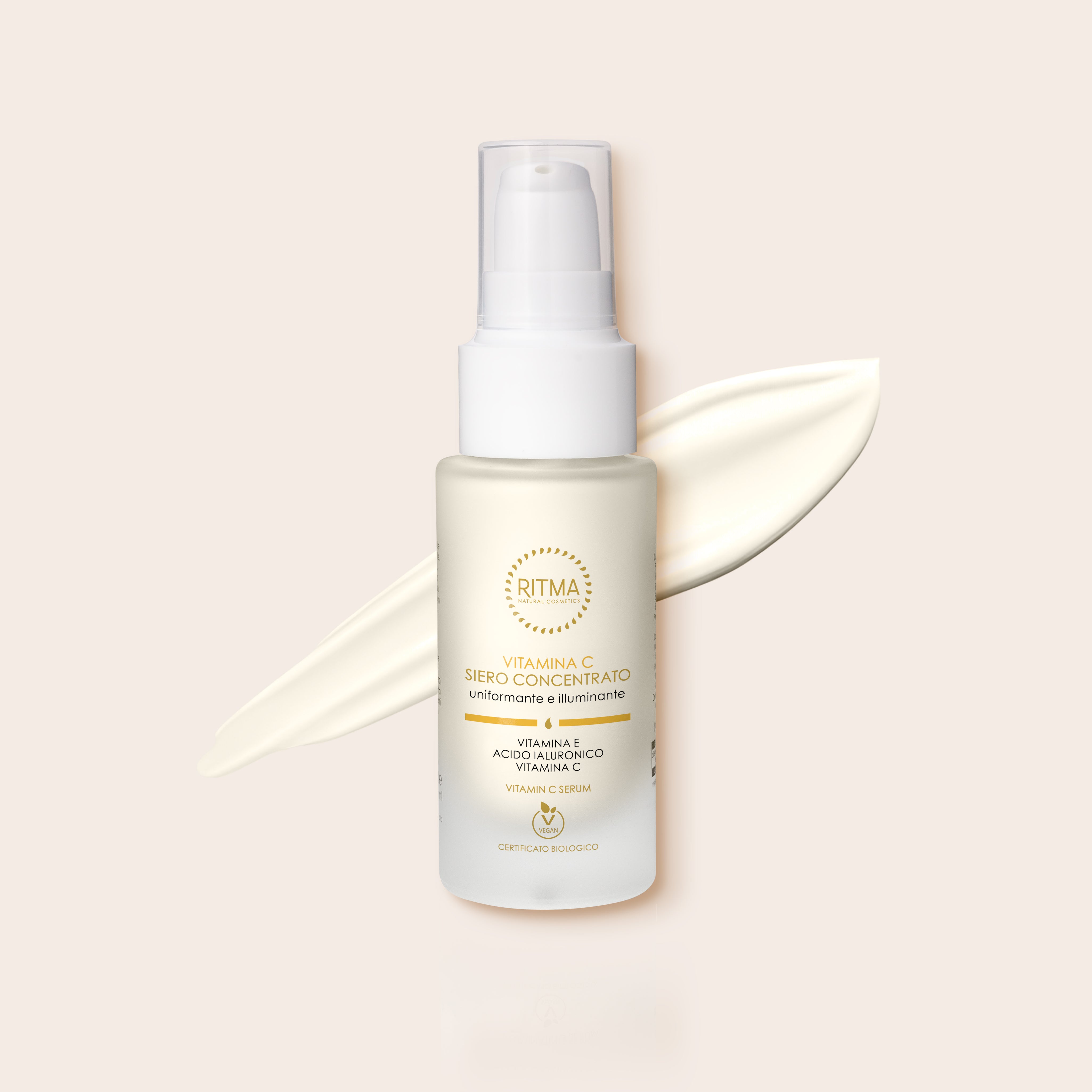 Siero Di Vitamina C 50ml, Vegan & Con Acido Ialuronico - Altamente Dosato Con Il 20% Di Vitamina C - Gel Anti-età Con Olio Di Semi D'uva Nutriente E Aloe Vera Contro - Foto 11